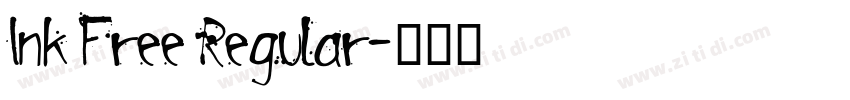 Ink Free Regular字体转换